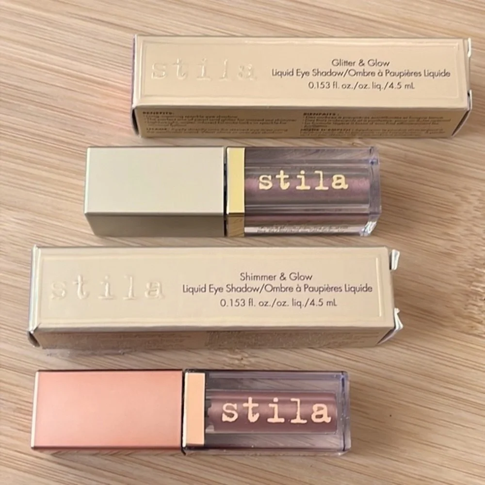 Brand New Stila Bundle of Highlighter & Two Liquid Eye Shadows Shimmer Glitter